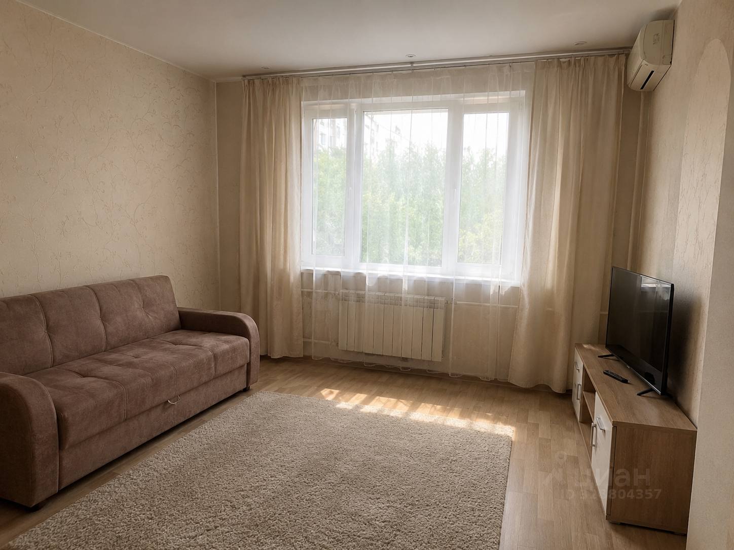 1-комнатная квартира, 37,2 м²